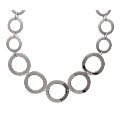 Collier oversize femme original en acier - Lyn&Or Bijoux