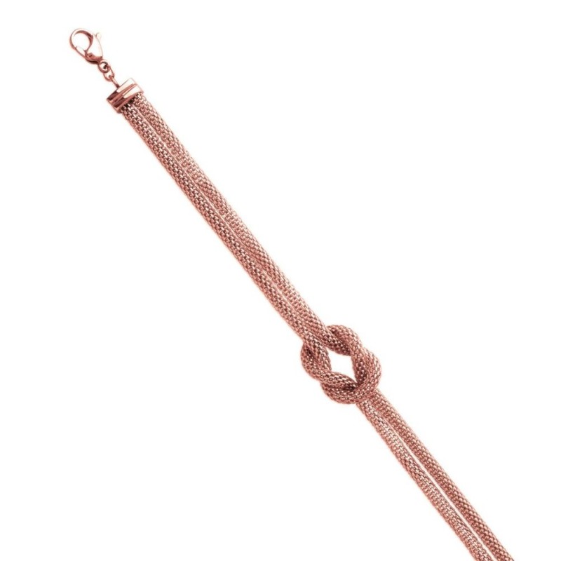 Bracelet en acier rose pour femme - Dollina - Lyn&Or Bijoux