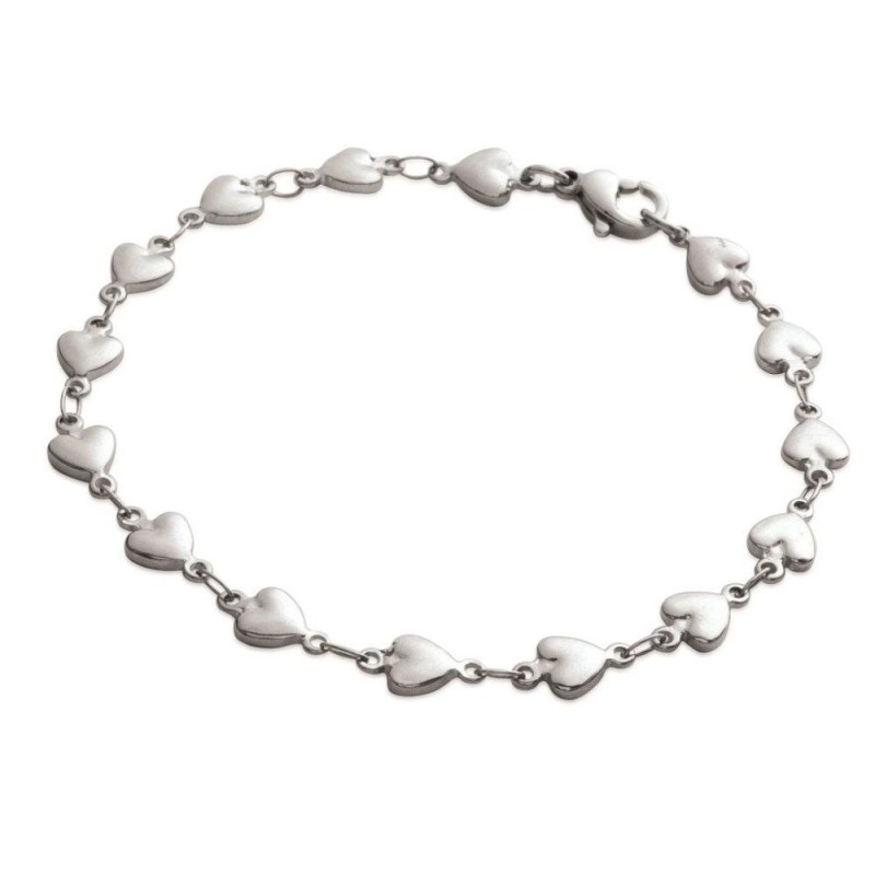 Bracelet coeur en acier pour femme - Quallyna - Lyn&Or Bijoux
