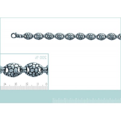 Bracelet tendance en acier gris pour femme, Honyma - Lyn&Or Bijoux