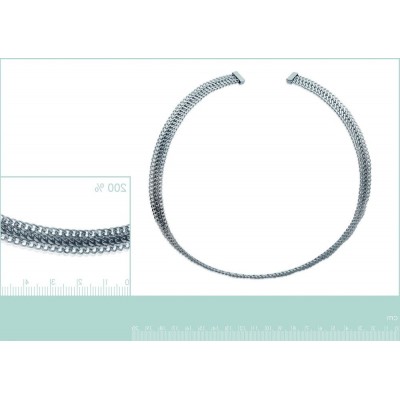 Collier pour femme rigide en acier inoxydable, Mabelle - Lyn&Or Bijoux