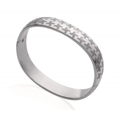 Bracelet jonc en acier pour femme - Haute - couture - Lyn&Or Bijoux