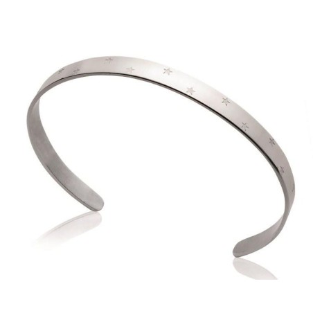 Bracelet jonc en acier pour femme - Vatou - Lyn&Or Bijoux