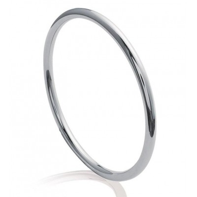 Bracelet jonc pour femme en acier gris - Mira - Lyn&Or Bijoux