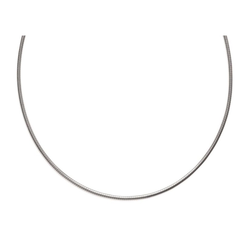 Collier câble en argent 925/1000 pour femme, 2 mm Collier câble en argent 925/1000 pour femme, 2 mm