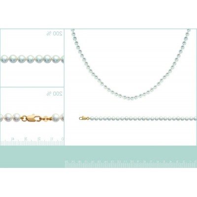 Bracelet de perles blanches de Majorque 6 mm pour femme, Pénélope - Lyn&Or Bijoux