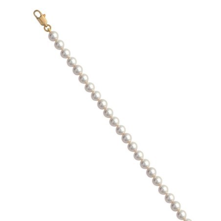 Bracelet femme, Perles blanches de Majorque 6 mm - Pénélope - Lyn&Or Bijoux
