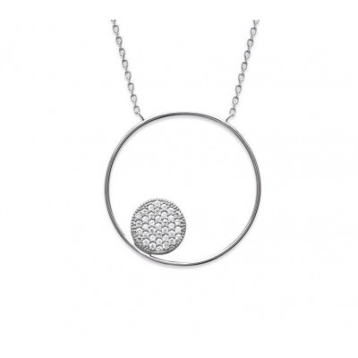 Collier cercle zirconium et argent pour femme - Imagine - Lyn&Or Bijoux