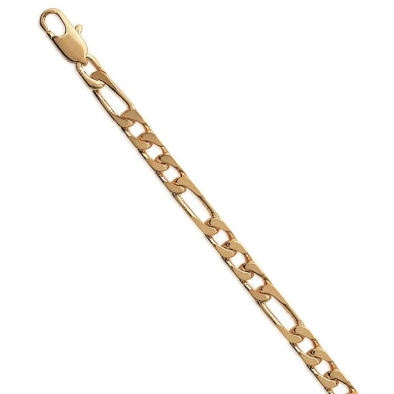 Chaîne en plaqué or Maille cheval 4 mm pour homme, Cavale Chaîne en plaqué or Maille cheval 4 mm pour homme, Cavale