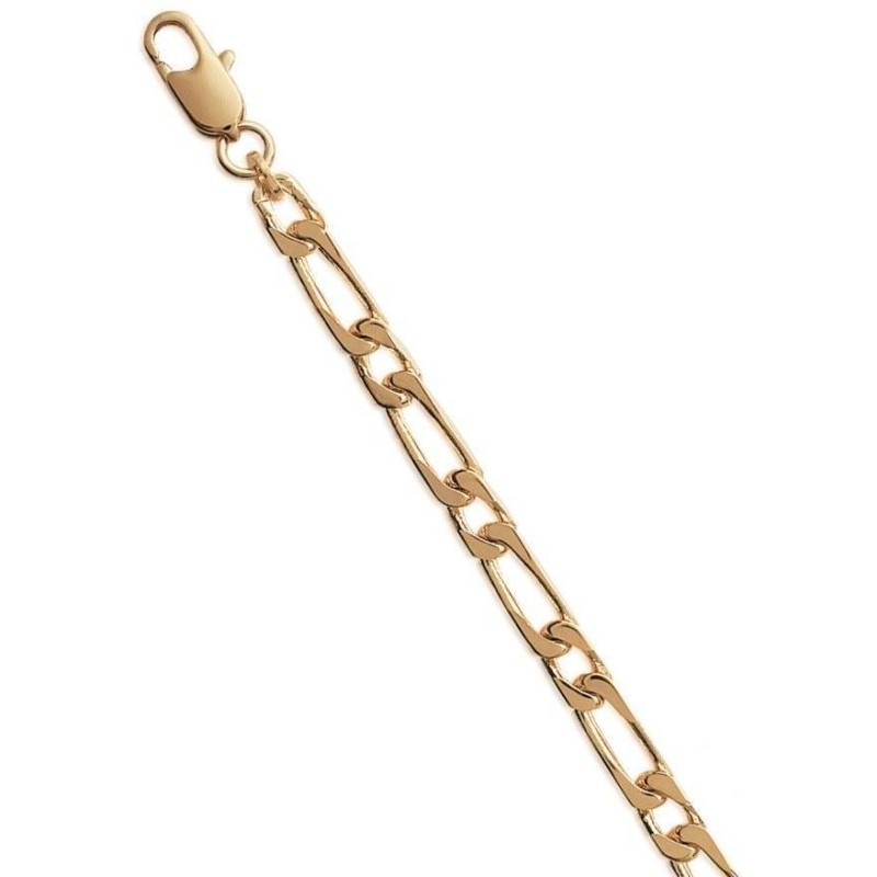 Chaîne en plaqué or Maille cheval 4 mm pour homme, Centaure Chaîne en plaqué or Maille cheval 4 mm pour homme, Centaure