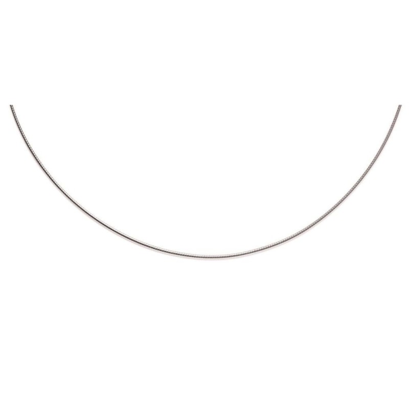 Collier câble en argent 925 millièmes/1000 pour femme, 1 mm Collier câble en argent 925 millièmes/1000 pour femme, 1 mm