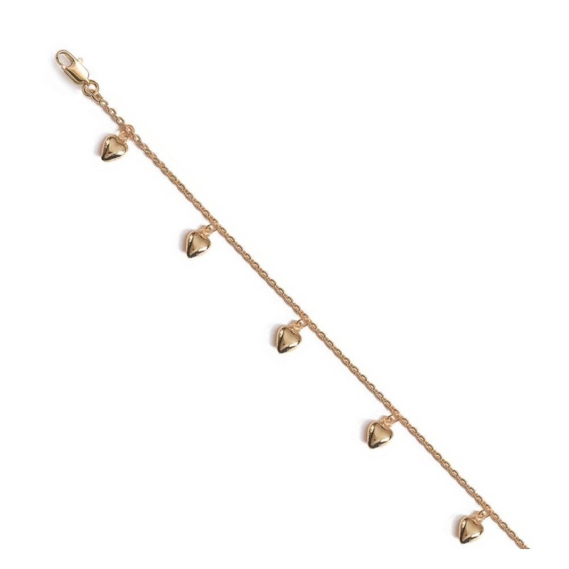Chaîne de cheville en plaqué or pour femme, Manuela Chaîne de cheville en plaqué or pour femme, Manuela