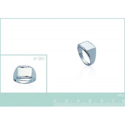 Chevalière en argent massif pour homme, Prestige - Lyn&Or Bijoux