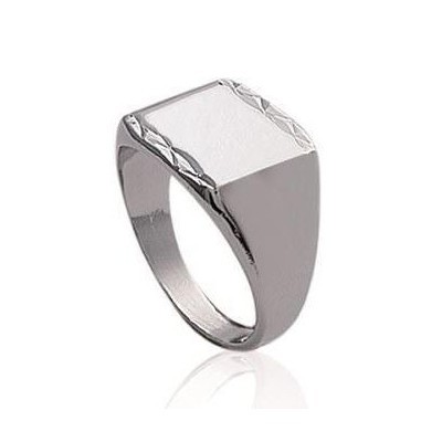 Chevalière argent massif 925 - Prestige - Lyn&Or Bijoux