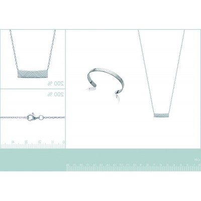 Bracelet jonc pour femme en argent rhodié 925, Ybela - Lyn&Or Bijoux