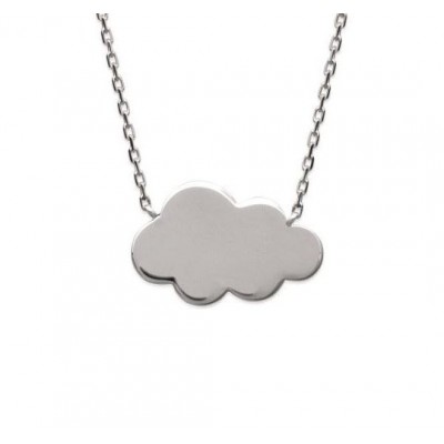 Collier nuage en argent rhodié pour femme - Kolia - Lyn&Or Bijoux