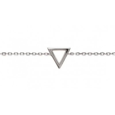 Bracelet triangle en argent rhodié pour femme - Maureen - Lyn&Or Bijoux