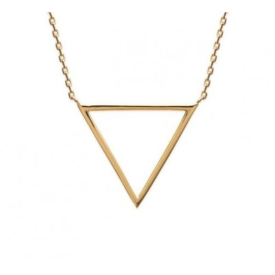 Collier triangle en plaqué or pour femme - Maureen - Lyn&Or Bijoux