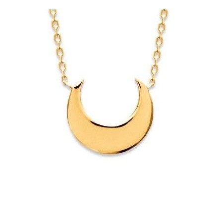 Collier Lune en plaqué or pour femme - Syva - Lyn&Or Bijoux