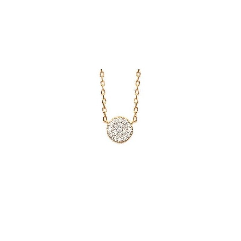 Collier en plaqué or et zircon pour femme - Lara - Lyn&Or Bijoux