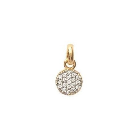Pendentif en plaqué or et oxyde zirconium pour femme - Lara - Lyn&Or Bijoux