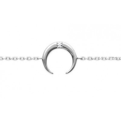 Bracelet en argent rhodié et zircon pour femme - Léna - Lyn&Or Bijoux
