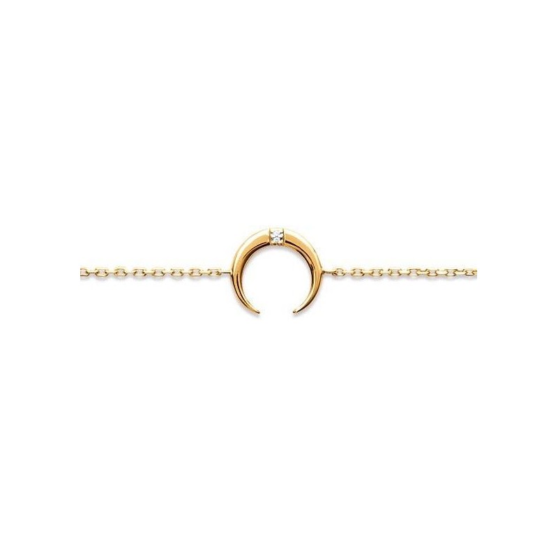 Bracelet en plaqué or et zircon pour femme - Léna - Lyn&Or Bijoux