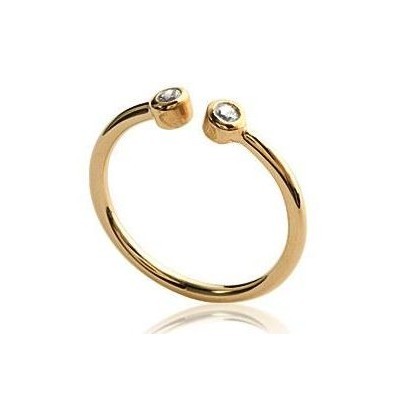 Bague en plaqué or et zircon pour femme - Melo - Lyn&Or Bijoux