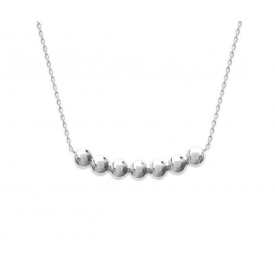 Collier avec pectoral perlé en argent pour femme - Solia - Lyn&Or Bijoux