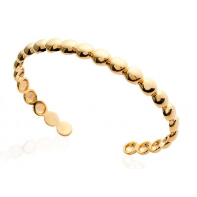 Bracelet Jonc perlé en plaqué or pour femme - Solia - Lyn&Or Bijoux