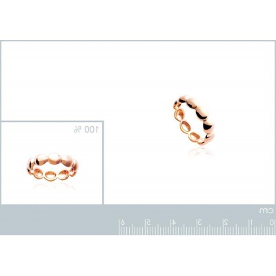 Bague perlée en plaqué or rose - Bijoux Femme - Lyn&Or Bijoux