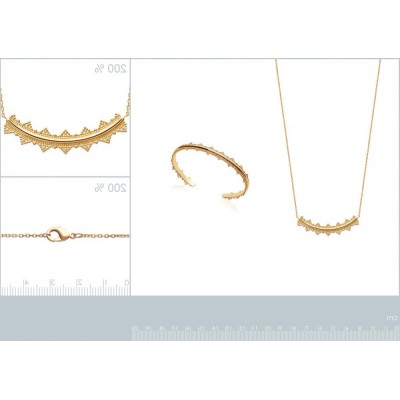 Bracelet Jonc en plaqué or - Bijoux Femme - Lyn&Or Bijoux