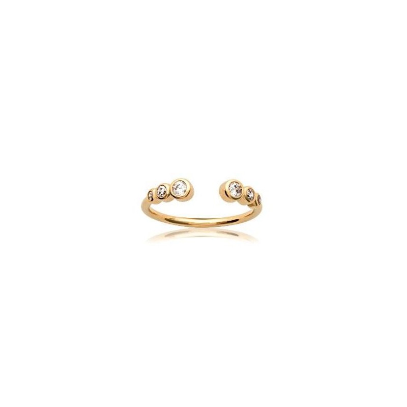 Bague en plaqué or et zircon pour femme - Izana - Lyn&Or Bijoux