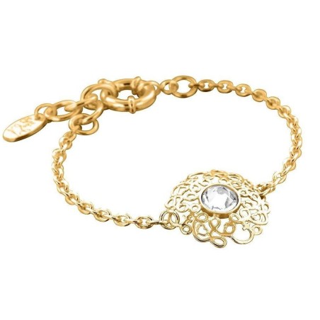 Bracelet finition dorée et Swarovski pour femme - Rosace - Lyn&Or Bijoux