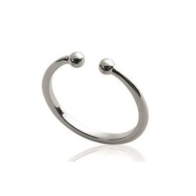 Bague ouverte en argent rhodié pour femme - Cybelle - Lyn&Or Bijoux