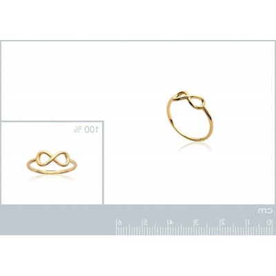 bague pour femme symbole infini en plaqué or, Morgane - Lyn&Or Bijoux