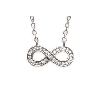 Collier Infini en argent et zircon pour femme - Mybelle - Lyn&Or Bijoux