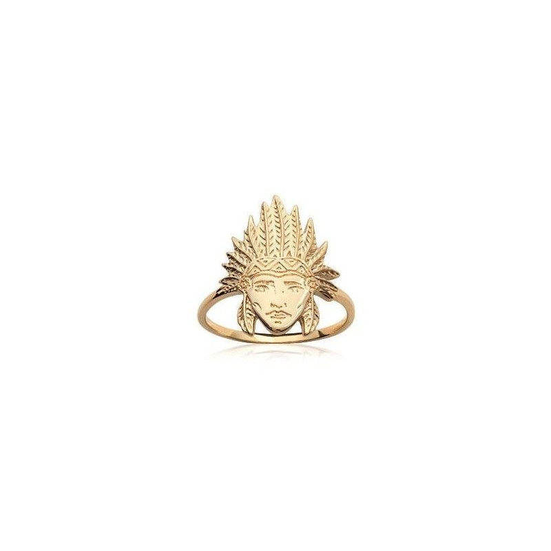 bague or tete indien bague or tete indien