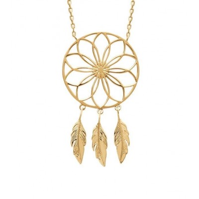 Collier attrape - rêve en plaqué or pour femme - Sybille - Lyn&Or Bijoux