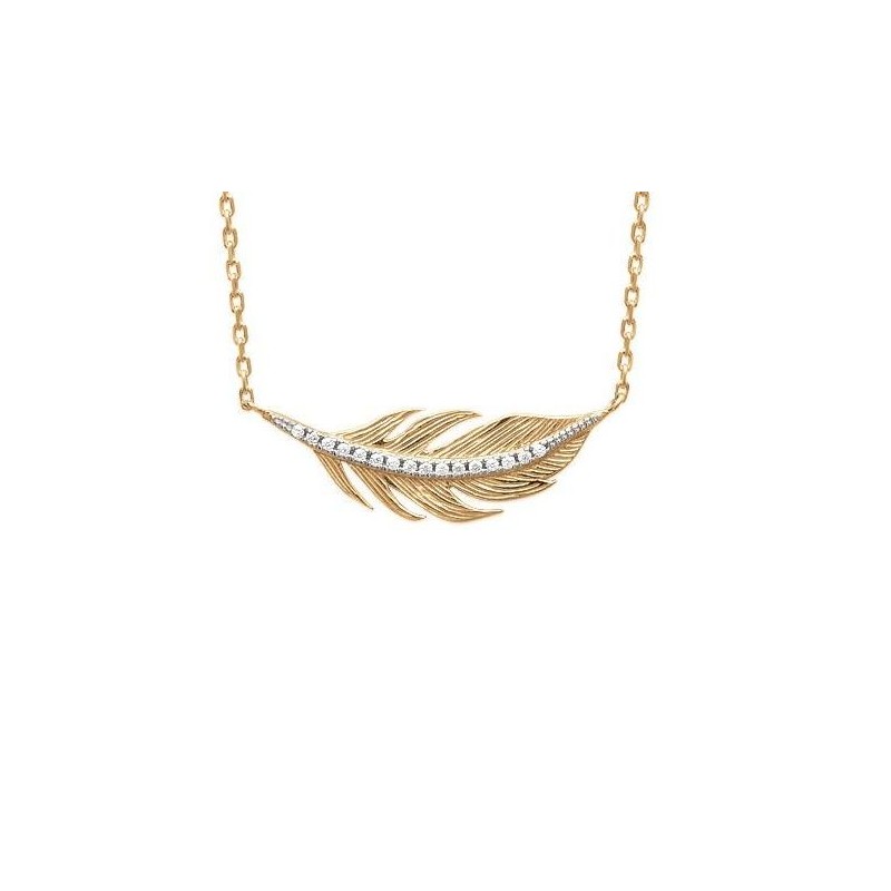 collier or plume collier or plume