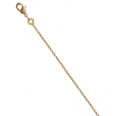 Chaîne de cheville pour femme, plaqué or - Forçat diamantée - Lyn&Or Bijoux