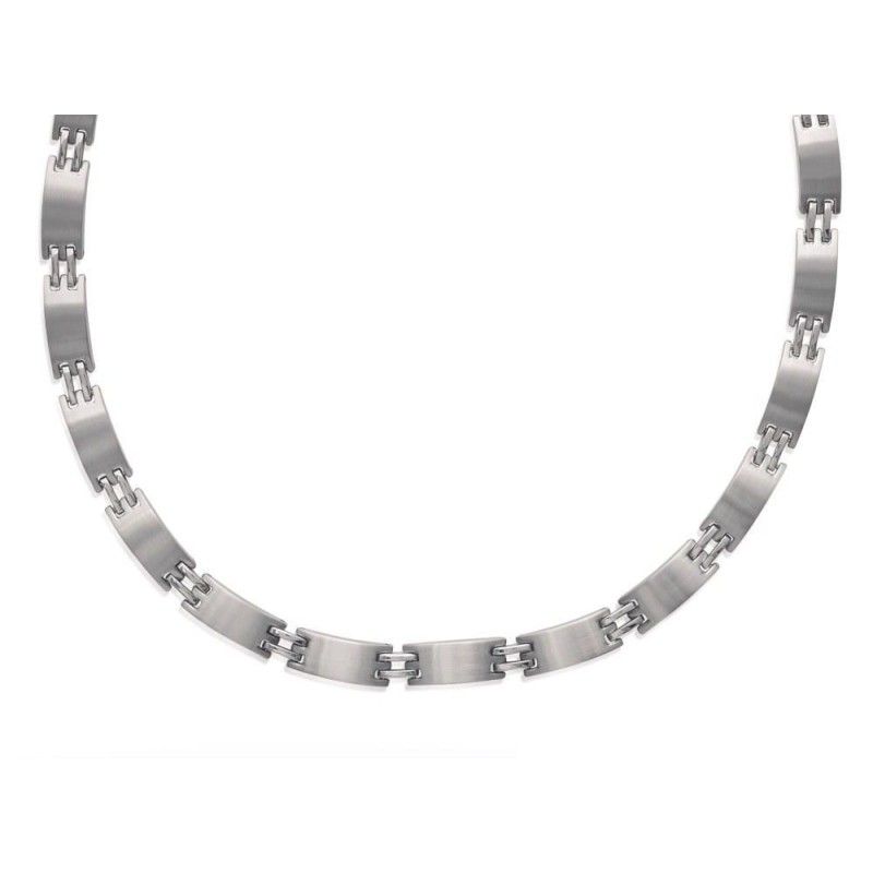 collier homme acier court collier homme acier court