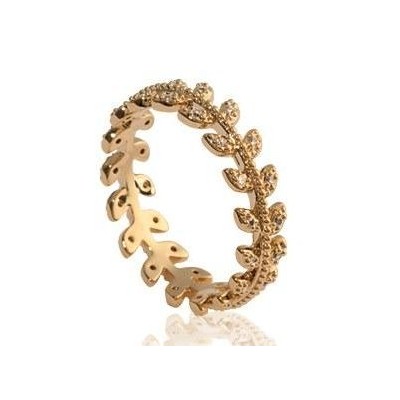 Bague en plaqué or et zircon pour femme - Nana - Lyn&Or Bijoux