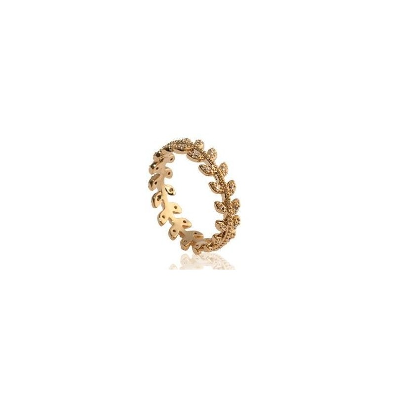 Bague en plaqué or et zircon pour femme - Nana - Lyn&Or Bijoux
