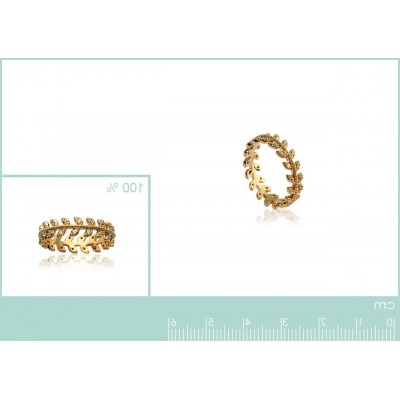 Bague en plaqué or et zircon pour femme - Bijoux femme - Lyn&Or Bijoux