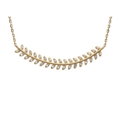 Collier en plaqué or et zircon pour femme - Nana - Lyn&Or Bijoux