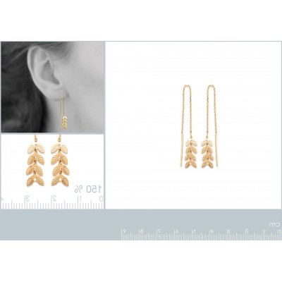 Chaînes d'oreille femme en plaqué or - Bijoux femme - Lyn&Or Bijoux