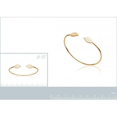 Bracelet Jonc pour femme en plaqué or - Bijoux femme - Lyn&Or Bijoux