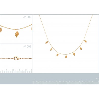 Collier en plaqué or jaune pour femme - Bijoux femme - Lyn&Or Bijoux