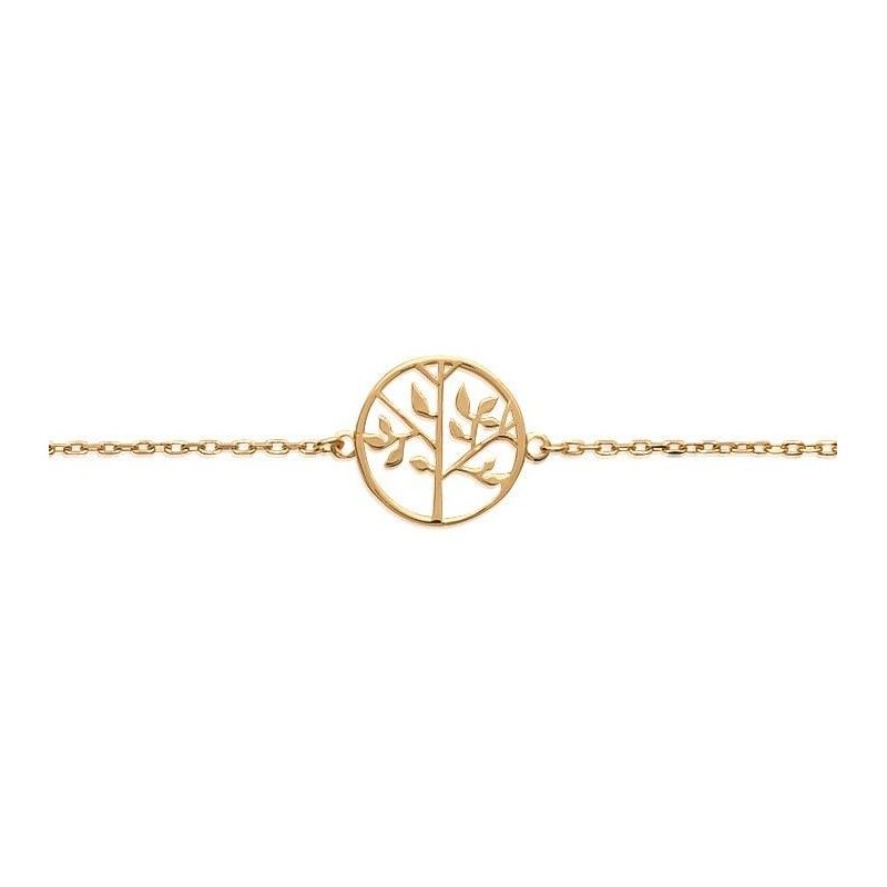 Bracelet arbre de vie en plaqué or pour femme - Synopsis - Lyn&Or Bijoux